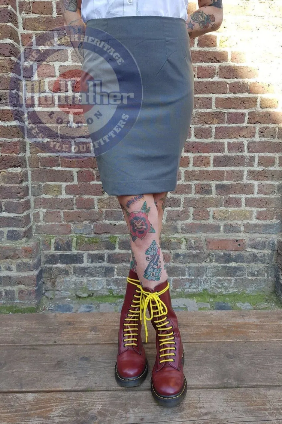 Flexible Comfort Women's Green & Gold Tonic - Skirt