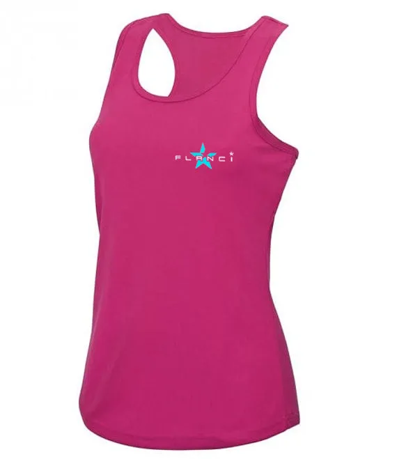 Women's Vest | FLANCI Logo High Viz | Hot Pink mid - end Security - enhancing