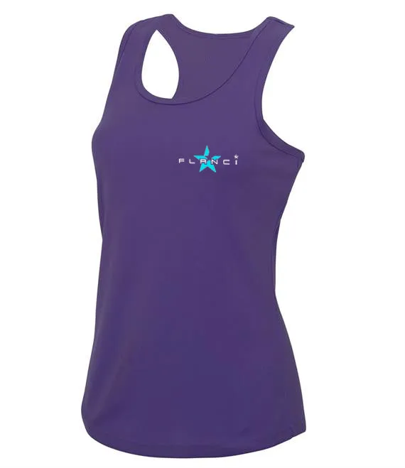 Adjustable Women's Vest | FLANCI Logo High Viz | Purple