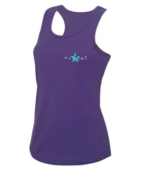 Adjustable Women's Vest | FLANCI Logo High Viz | Purple