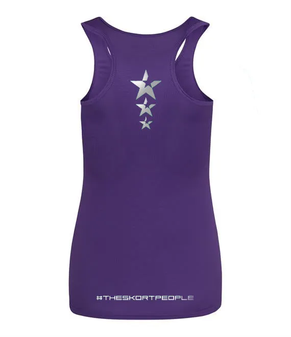 EcoFriendly Dye Women's Vest | FLANCI Logo High Viz | Purple