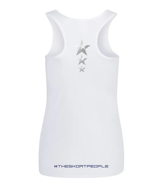 Relaxed fit style Thermal Regulating Women's Vest | FLANCI Pants High Viz | White