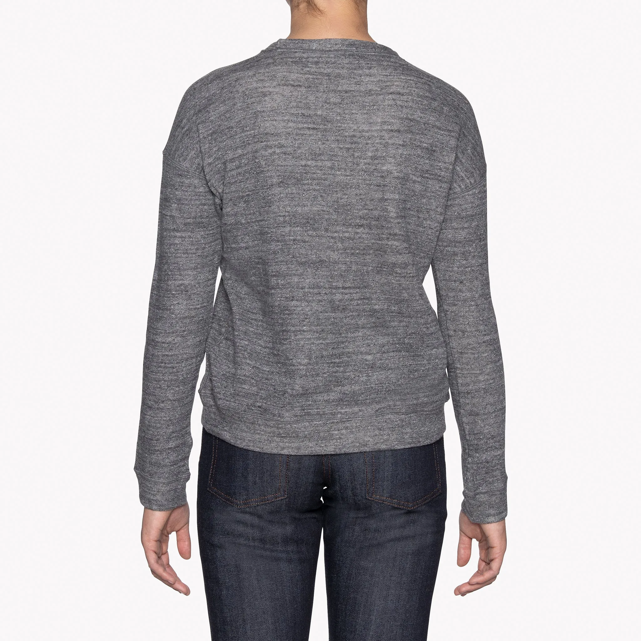 Women's -  Weekend Crew - Vintage Doubleface - Charcoal Smart Wear