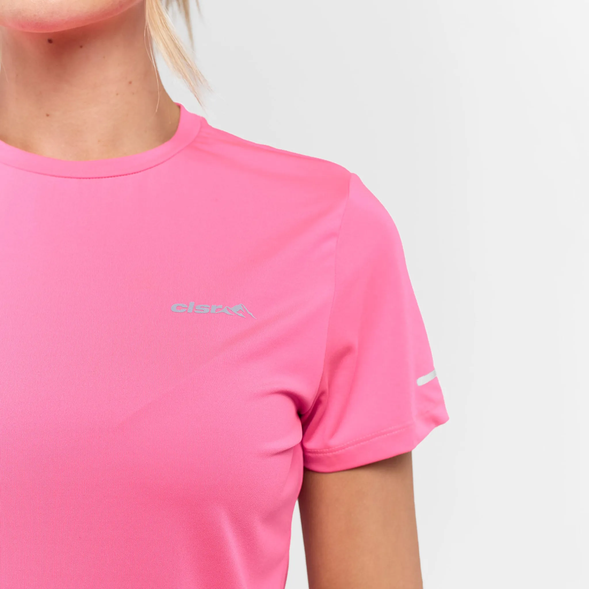 Daily Use Performance Poly T-Shirt | Bright Pink