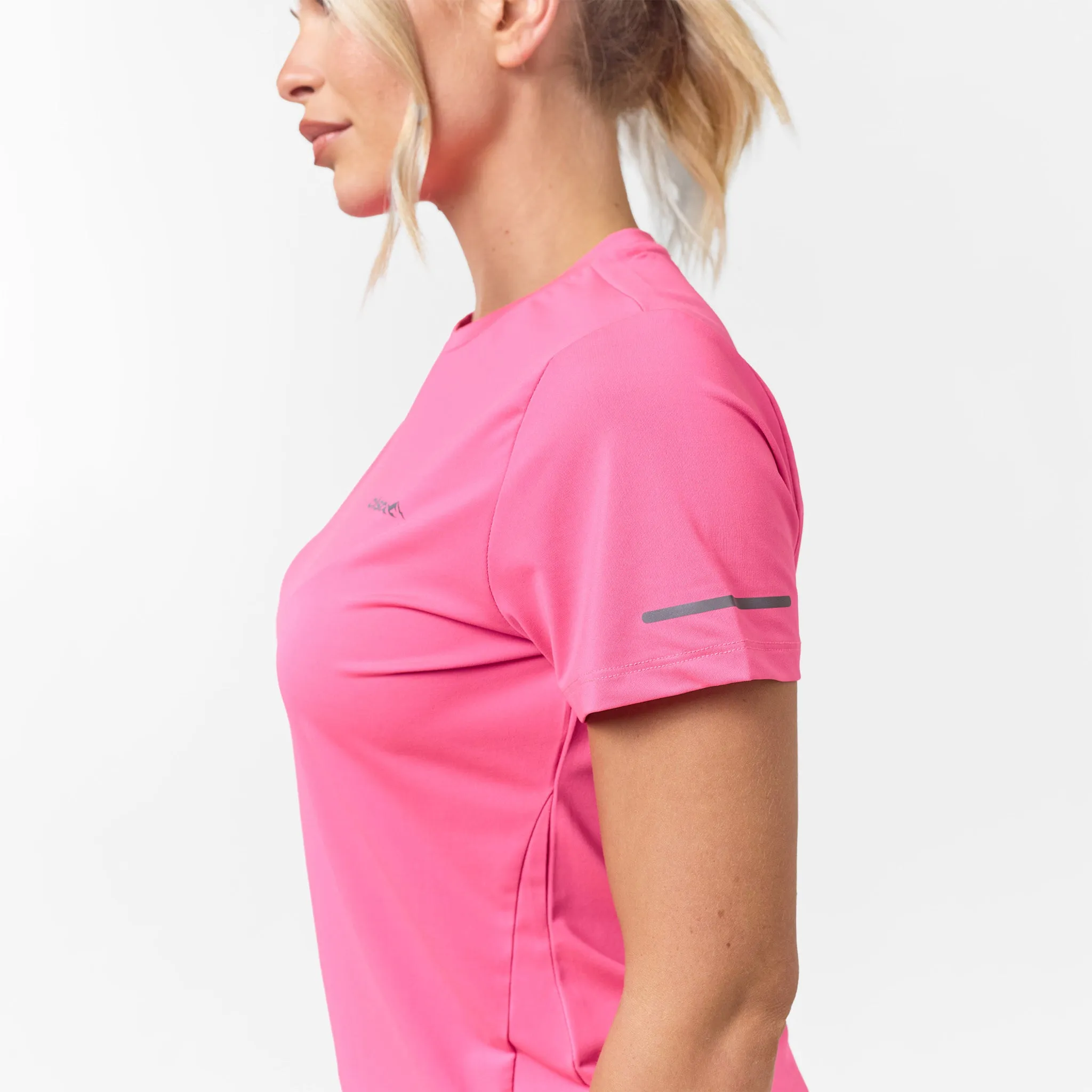 Performance Poly T-Shirt | Bright Pink American Ease