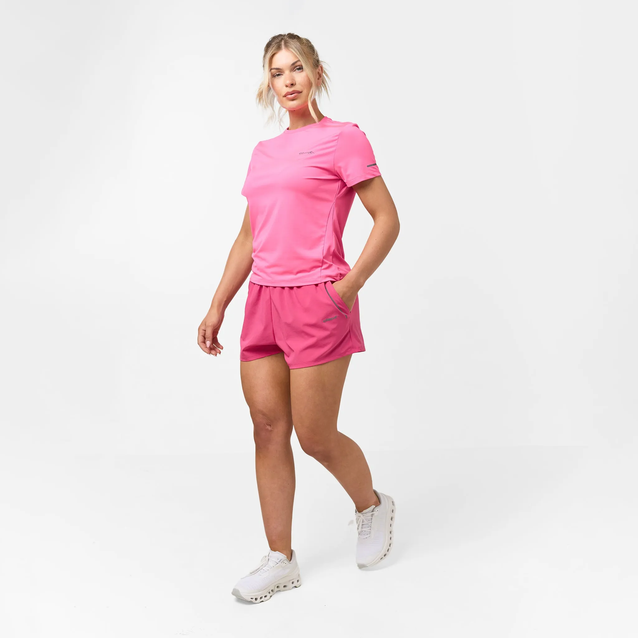Casual Trousers Performance Poly T-Shirt | Bright Pink