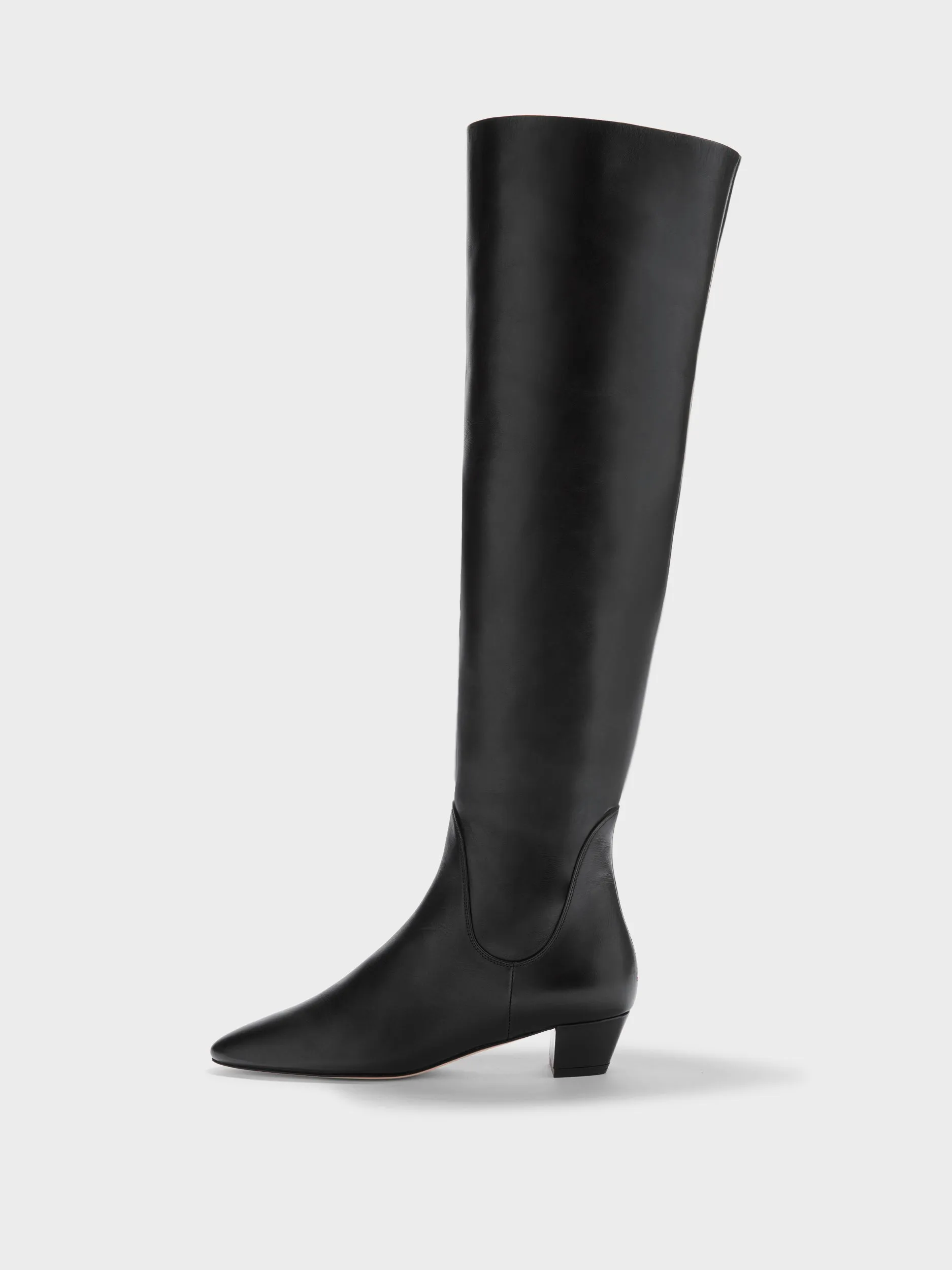 Yonda Leather Over-Knee Boots Flexible Shaft Design