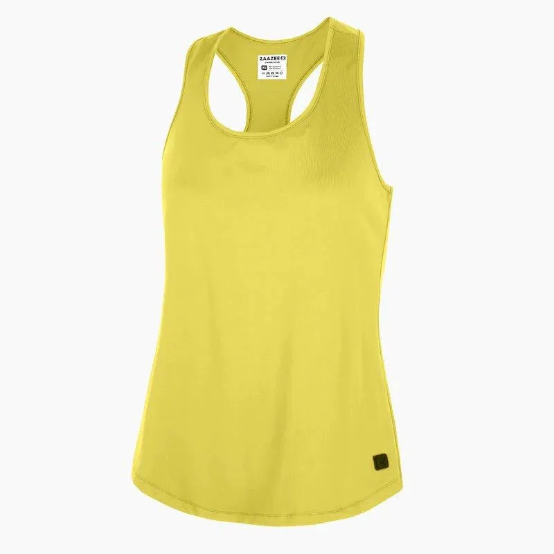 ZAAZEE Azura 2 Fitness Vest - Limoncello Yellow Airflow channels