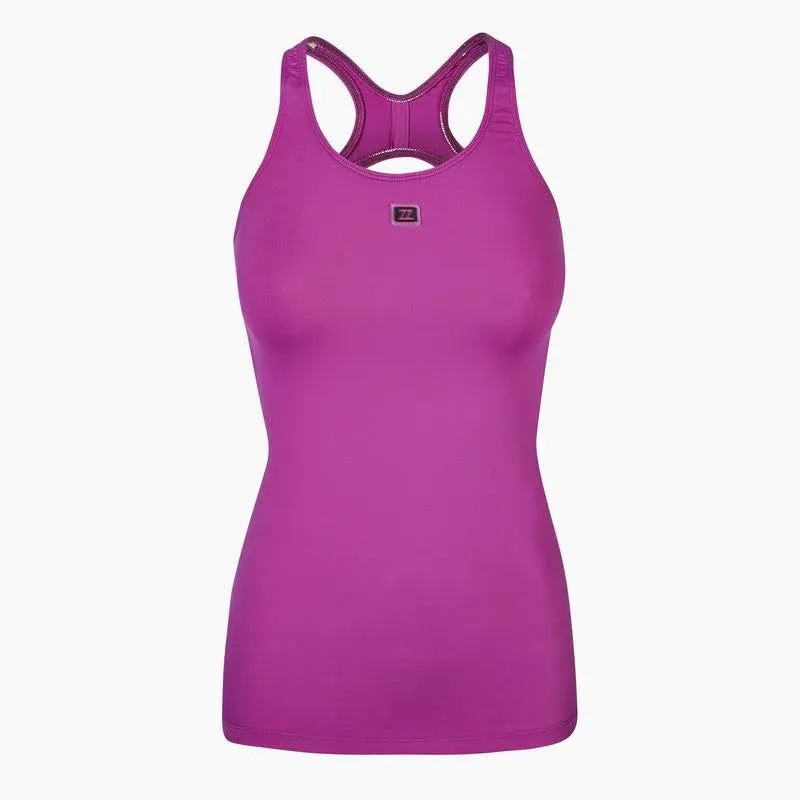 ZAAZEE Ella Open Backed Vest-Deep Magenta intermittent use