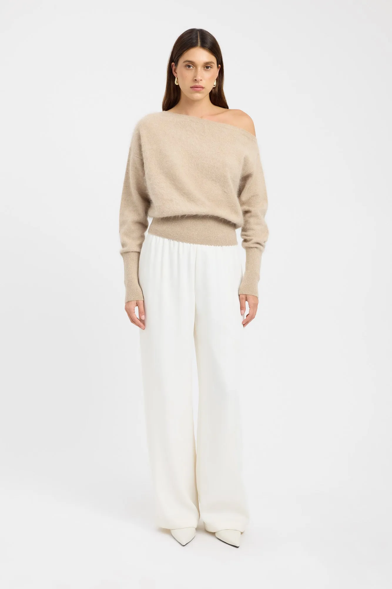 Geneva One Shoulder Jumper HighDensity Knit MultiDirectional Flexibility
