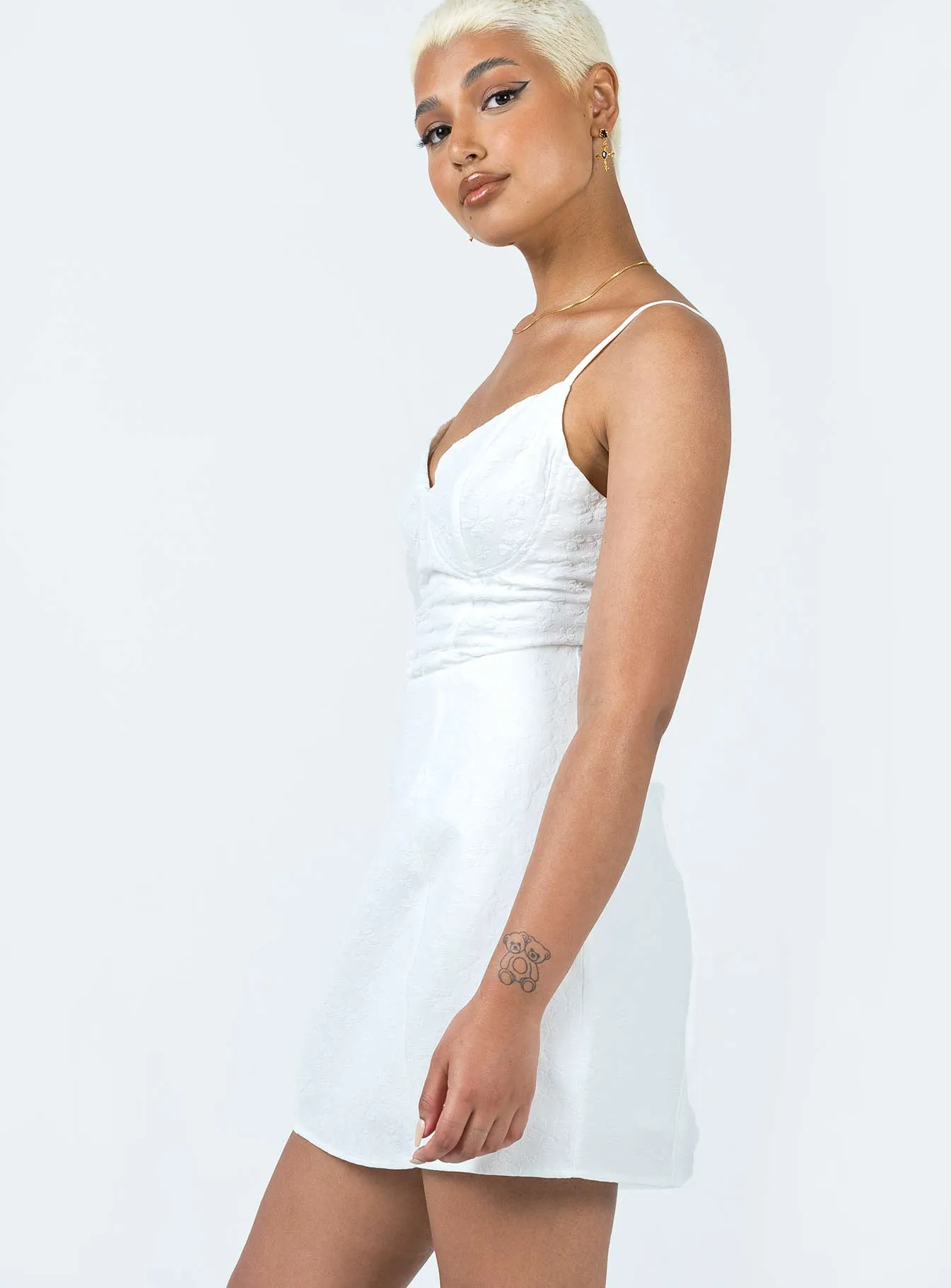 Happy Fit Zora Mini Dress White